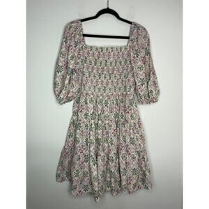 Eloquii Elements Puffed Sleeved Dress Womens Plus Size 20